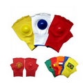 Fingerless Cheering Gloves With A Plastic Disk/Clapper Gloves